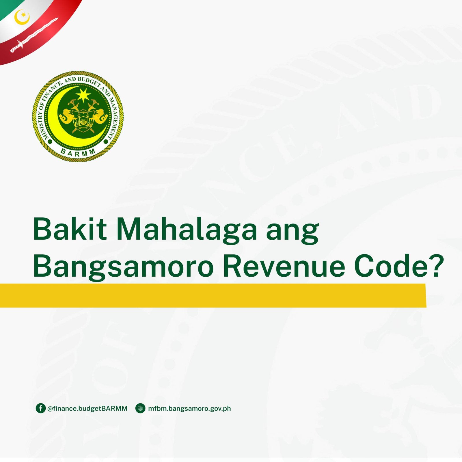 Bakit Mahalaga ang Bangsamoro Revenue Code?